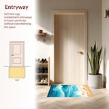 Vibrant Surfboard Motif(Blue)