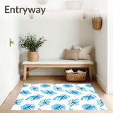 Abstract Cloudburst Interlocking with Subtle Accents(Blue)