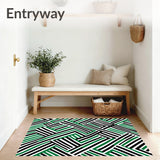 Chevron Stripe with Zigzag Wave(Black)