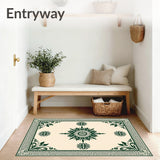 Medallion Burst Collection with Intricate Radial Motifs(Ivory)