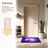 Lush Floral Fantasy Tapestry Style(Purple)