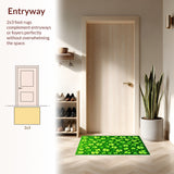 Charming Nature Inspired Floor Art(Green)