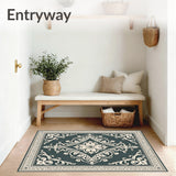 Vintage Damask Flourish Imogene Professional Stain Proof Series(Gray)