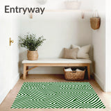 Bold Chevron Inspired Stripe Sequence in Monochrome(Green)