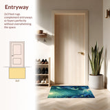 Marine Life Accent Sea Creature Art Decorative(Blue)