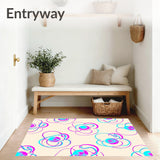 Interlocking Digital Buttons with Holographic Gradient Aura Effects (Ivory)