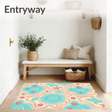 Nautical Starfish Shell Wave Tapestry(Beige)