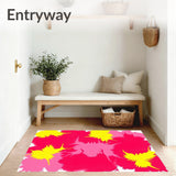Abstract Watercolor Splash Design Entry Floor Covering(Yellow)