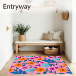 of Floral Design with Rainforest Motifs (Pink) - ODIKA