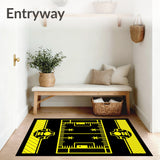 Professional Stadium Field Gridiron Athletic Fan Trophy (Yellow)