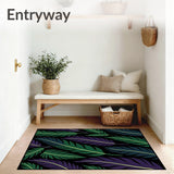 Onyx Feather Plume Design Velvet Touch (Black)