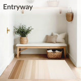 Durable Area Beige & Brown Ombre Effect(Beige)