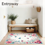 Floral Butterfly for Entryway(White)