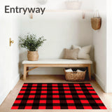 Checkered Lumberjack with Bold Contrast Design(Red)