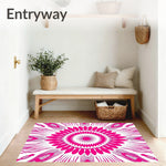 Starburst Kaleidoscope Radiant Petals Abstract Art (Pink) - ODIKA