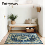 Heritage Collection Faded Area with Ornate Design(Blue)