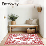 Joyful Celebration Damask Tapestry(Red)