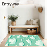 Fluffy Cloud Formation with Dreamy Sky (Green)