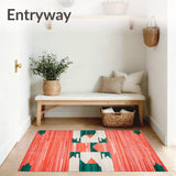 Vibrant Geometric Area Modern Abstract Shapes and Bold(Orange)