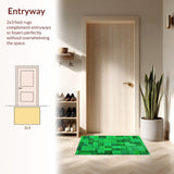 Ultra Soft Area Rug, Non Slip, Stain Resistant, Washable Area Rugs for Living Room, Bedroom, Fluffy Shaggy Nursery Rug(Green)