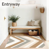 Chevron with Zigzag Design(Brown)