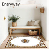 Heirloom Pagoda Crest with Flourishing Lotus Motif Border(White)