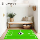 Soccer Field Pitch Goals Ball Lines(Green)