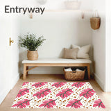Harvest Whisper Interlocking Woodland Leaves and Subtle Spotted Motifs(Pink)