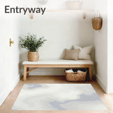 Swirled Gradient Tie Dye with Flowing Cloud Like Design (White)