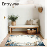 Elegant Petal Paradise Bathroom with Artistic Boho Flower(Ivory)