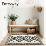 Nomad Lineage Runner with Tribal Diamonds and Ethnic Chevron Area(Black)