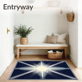 Area Rug Gripper Pads Non Slip Carpet Tape Washable Reusable Count(Blue)