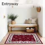 Seasonal Jubilation Stain Resistant Hallway(Maroon)