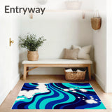 Ocean Wave Corridor with Flow (Blue)