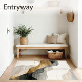 Elegant Abstract with Neutral Earth Tones & Modern Accent(Beige)