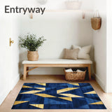 Geometric Sunroom Rug(Blue)