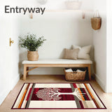 Desert Oasis Featuring Tree of Life Motifs and Modern Southwest(Red)