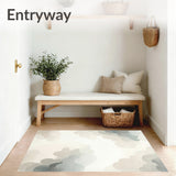 Ivory Cloud Area Dreamy with Artistic Shape for Home(Beige)