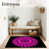 Elegant Sunburst Radial Bloom Contemporary(Pink)