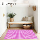 Seasonal Gingham Decorative Floor(Pink)