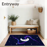 Celestial Constellation Bath with Moon and Twinkling Stars(Blue)