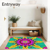 Boho Sunburst Array with Radiant Arched Petals and Elegant Mosaic Detailing (Pink) - ODIKA