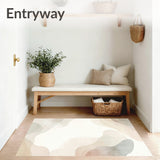 Coastal Breeze Oval Design in Elegant Light Beige(Beige)