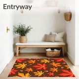 Autumn Harvest Maple Foliage Decorative Accent(Brown)