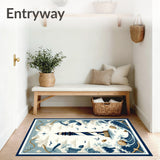 Coastal Haven Nautical Area Rug with Lighthouse Pattern for Home Decor(Blue)