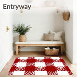 Buffalo Plaid Farmhouse Lattice Holiday(Red)