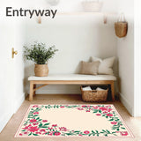 Enchanted Garden Botanical Illustration Tapestry Artwork(Pink)