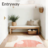 Geometric Circle Area Modern Design(Beige)