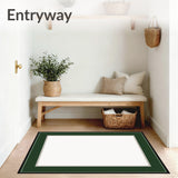 Classic Framed Symmetrical Decorative Corridor Pathway (White) - ODIKA