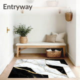 Black Gold Marble Abstract(Black)